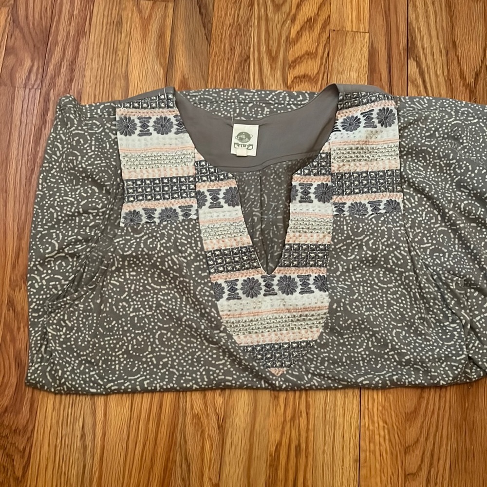 Anthropologie Embroidered Tank Top